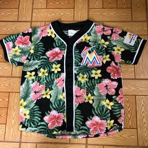 Miami marlins button shirt